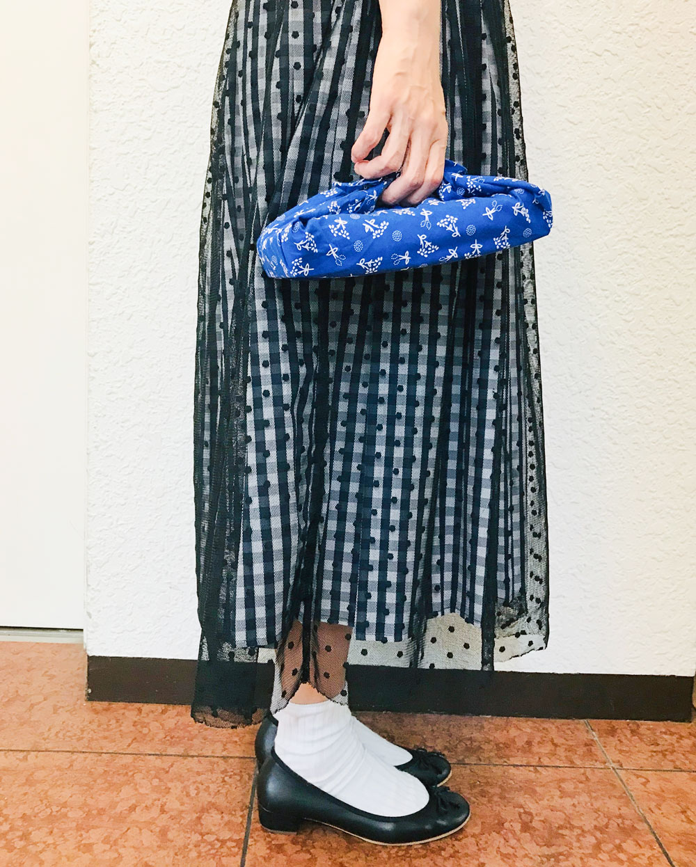 バレエシューズと風呂敷