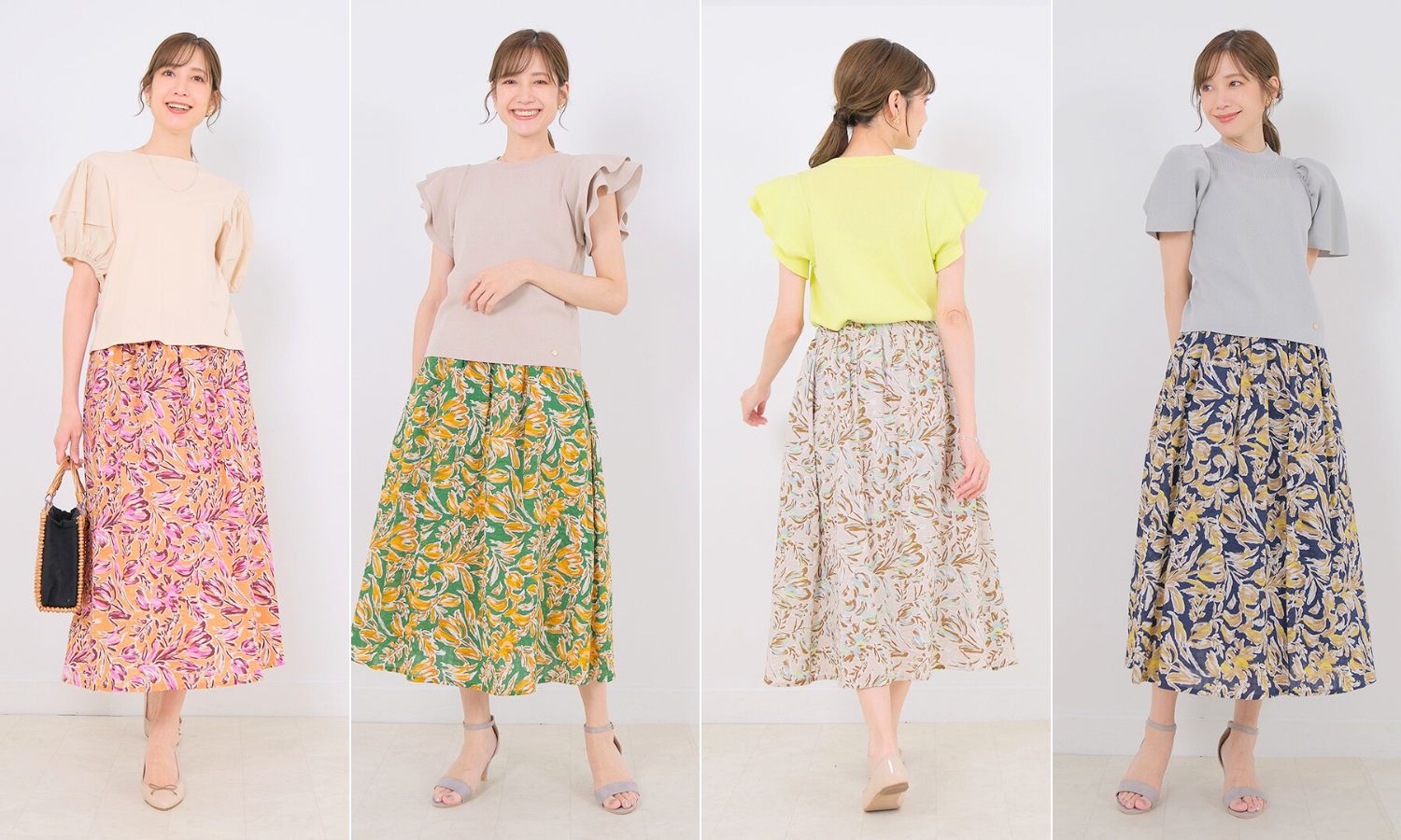 夏の装いを一気に華やかにしてくれるカラー展開