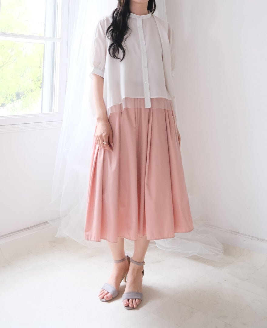 神戸・山の手スカート トレコードピンク | CLOCHE ONLINE SHOP