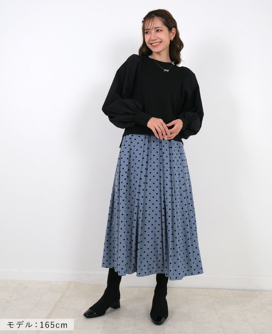 ブルーグリードbluegreed スカート38 美品 50% OFF】A LINE BONDING SKIRT SHORT BLUE - BIRTHDAY BASH