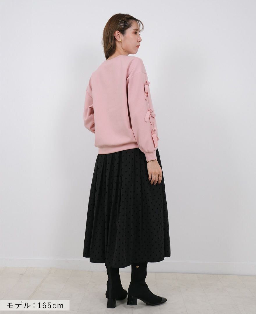 神戸・山の手フロッキードットスカート ブラック / TRECODE公式通販