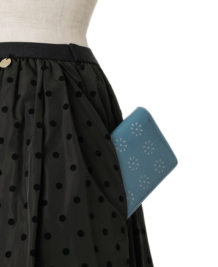 神戸・山の手フロッキードットスカート ブラック / TRECODE公式通販