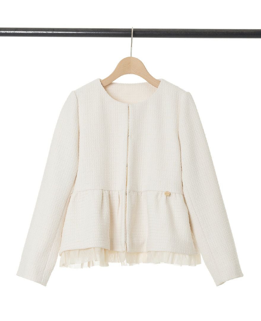 ノーカラーペプラムツイードジャケット / TRECODE公式通販 「大人