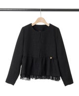 ツイードペプラムフリルジャケットの商品詳細