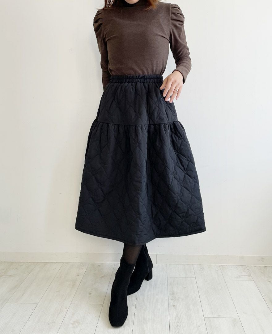 星柄キルティングスカート / TRECODE公式通販 スカートコーデに差を