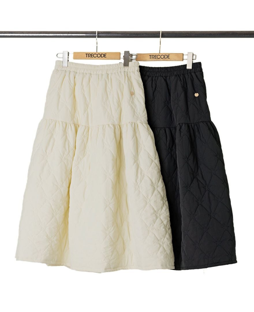 星柄キルティングスカート / TRECODE公式通販 スカートコーデに差を