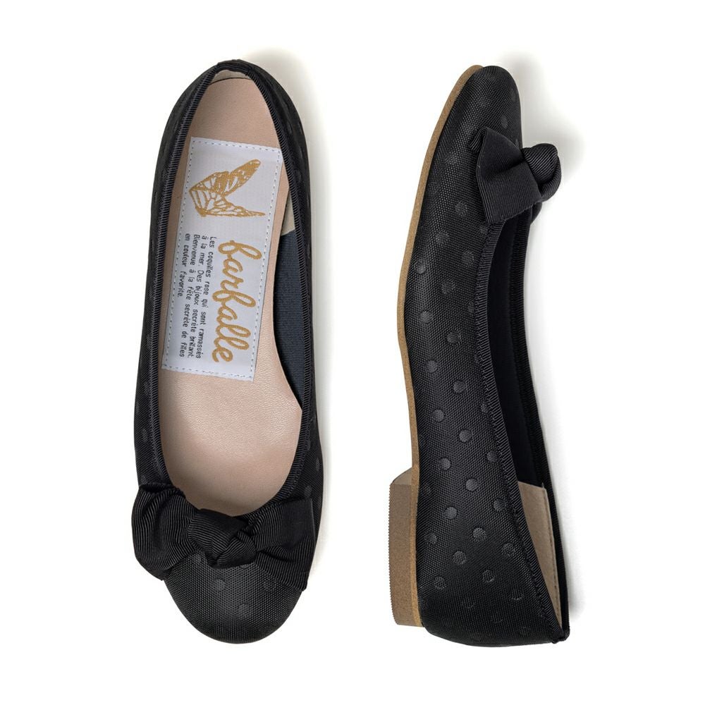 F-TROUPE エフトゥループ リボンのバレエシューズ F-TROUPE / ベーシングシューズ - Bathing Shoes (TAUPE