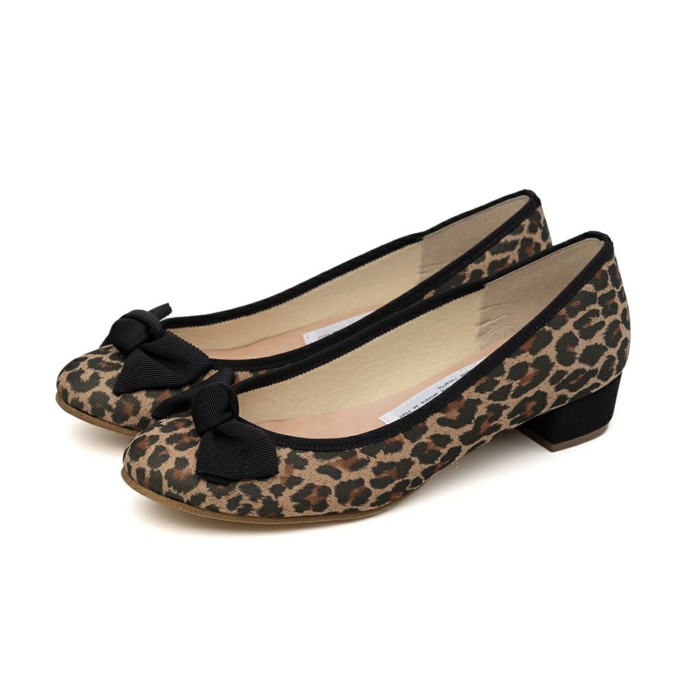 3cmヒールリボン付きバレエ（撥水） / バレエシューズブランドのファル