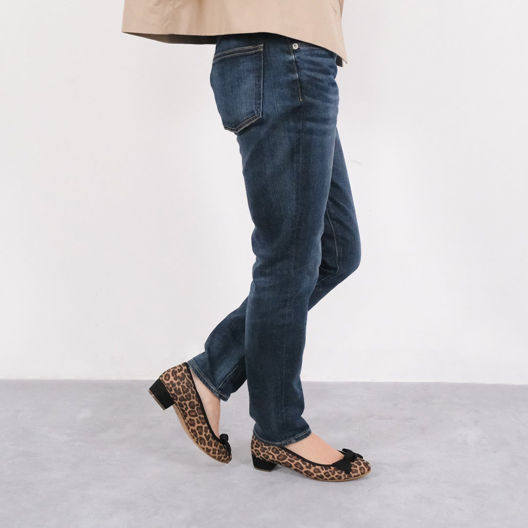 3cmヒールリボン付きバレエ（撥水） / バレエシューズブランドのファル