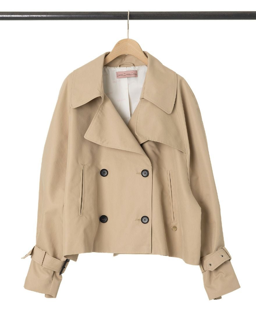 CLORE+ ベージュ トレンチコート ショートトレンチ ショートトレンチコート - ベージュ | ZARA Japan / 日本