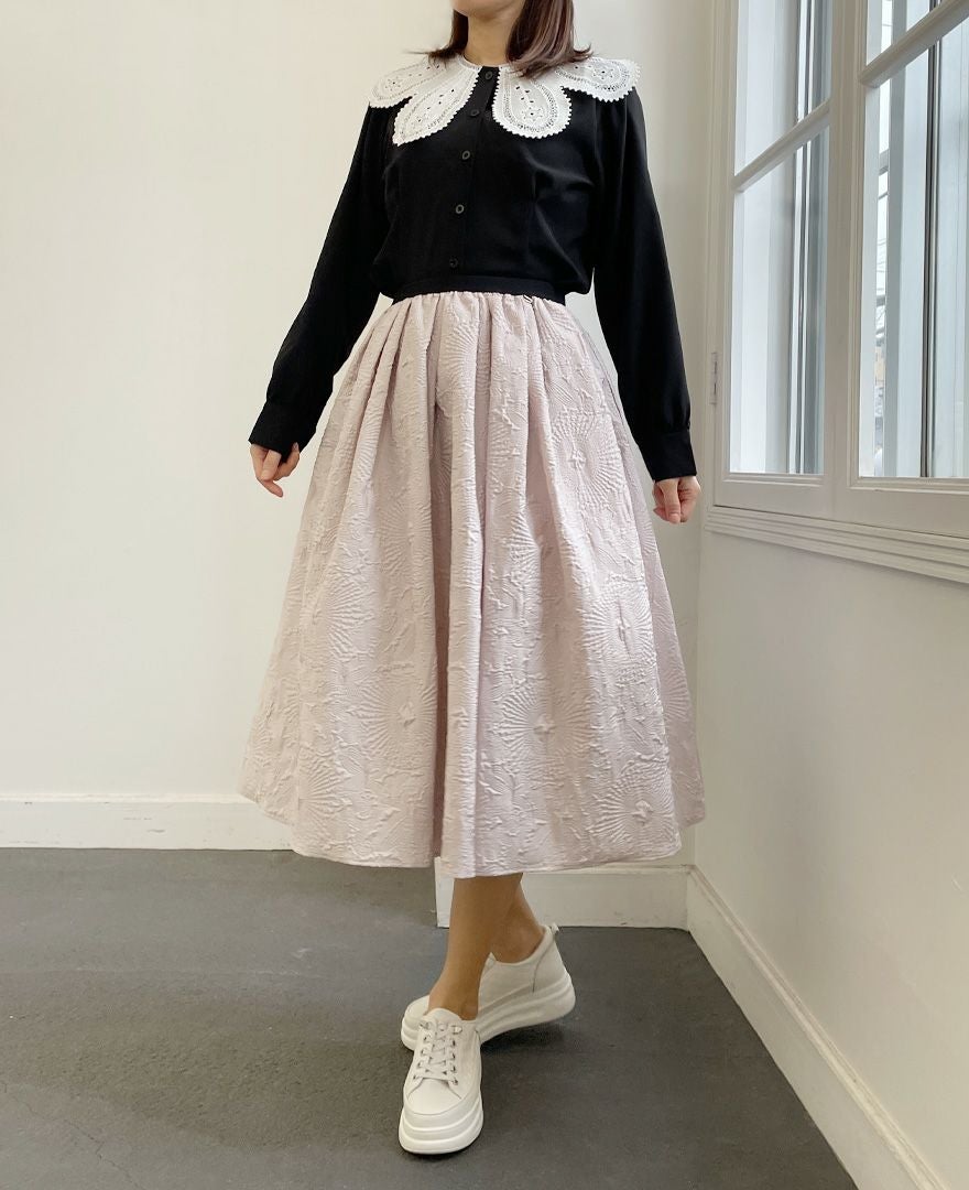 新品♡襟レースブラウス♡ 成瀬愛里さん着用】レース付け衿ブラウス