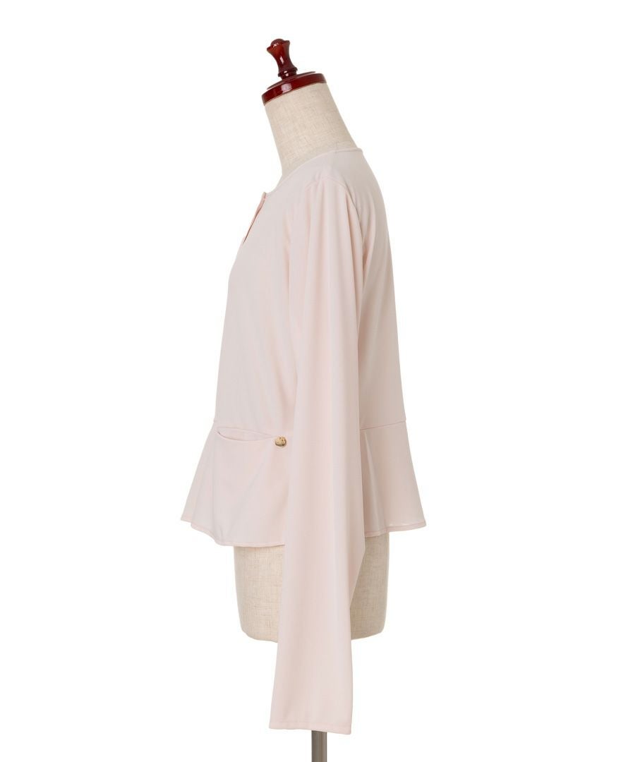 トレコード(TRECODE)UVカットカーディガン、可愛いペプラムデザイン