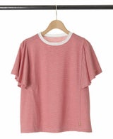 TRECODE(トレコード)1枚で華やかな印象のフレア袖ボーダーカットソー
