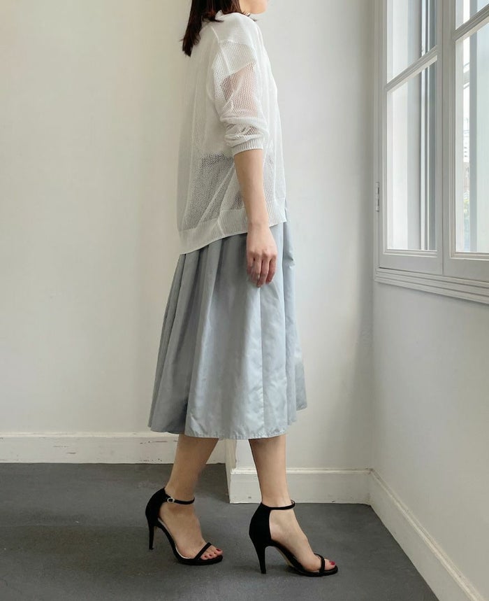 トレコード(TRECODE)メッシュカーディガンメッシュカーディガンホワイトカラー