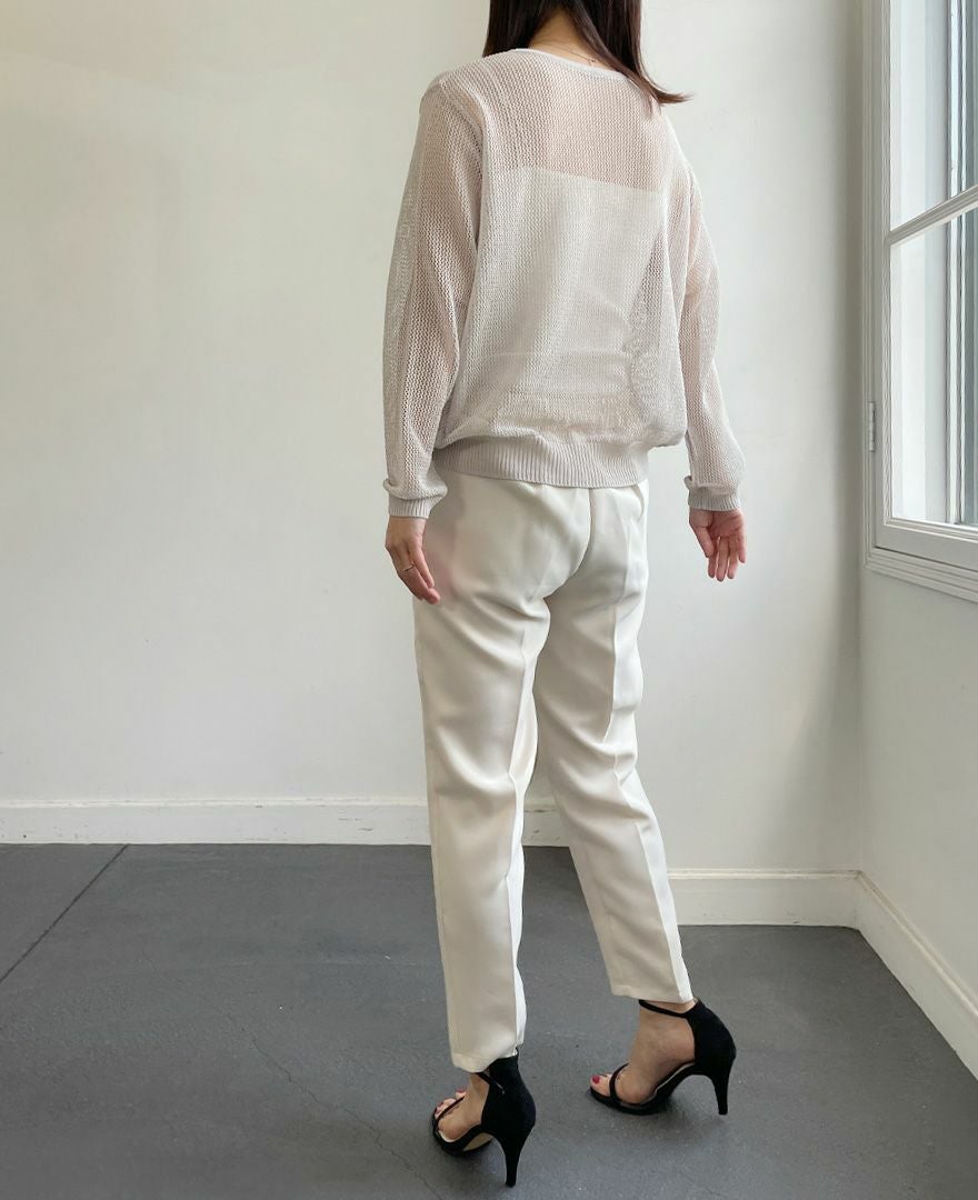 トレコード(TRECODE)メッシュカーディガンメッシュカーディガンネイビーカラー