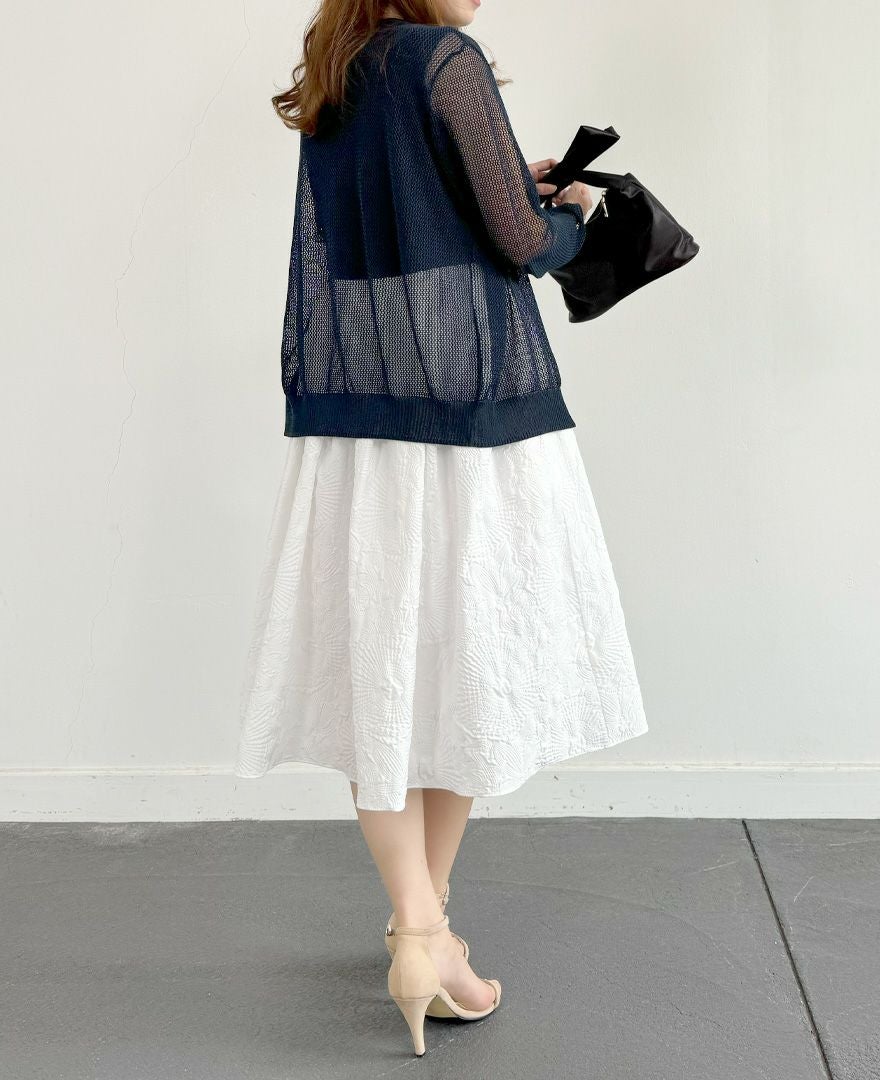 トレコード(TRECODE)メッシュカーディガン