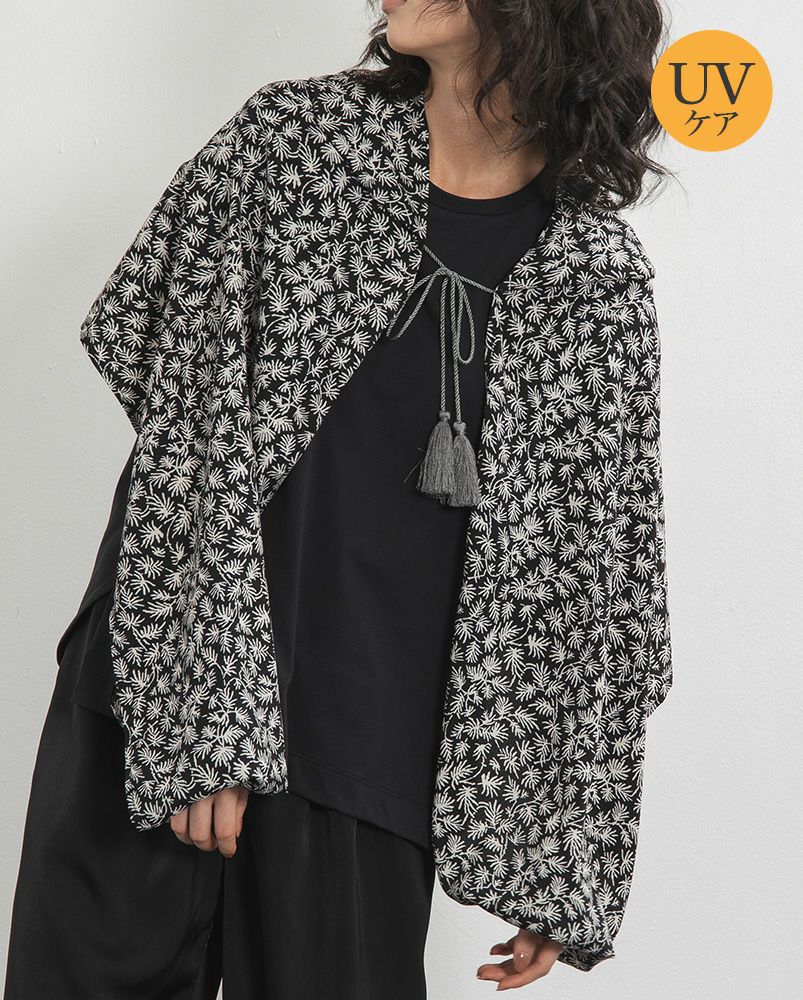 ボーホーストール プリトヴィッチェのモミの葉：黒