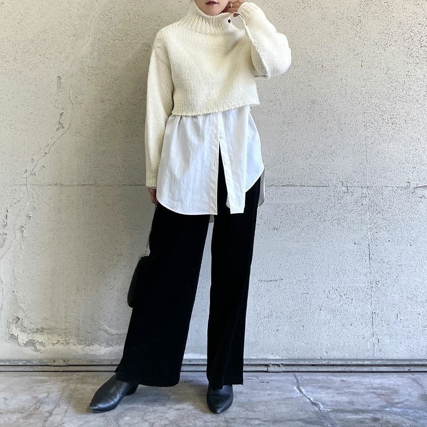 特別価格】ショート丈ハイネックニット(3色) | CLOCHE ONLINE SHOP