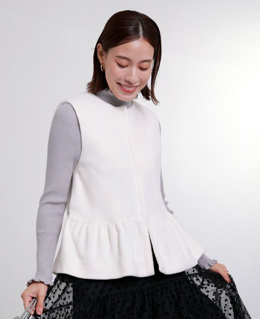 50％OFF】ペプラムライトダウンベスト / TRECODE公式通販 「大人可愛い