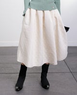 TRECODE トレコードのふんわりAラインが大人かわいい神戸・山の手スカート　キルティング調の千鳥格子柄