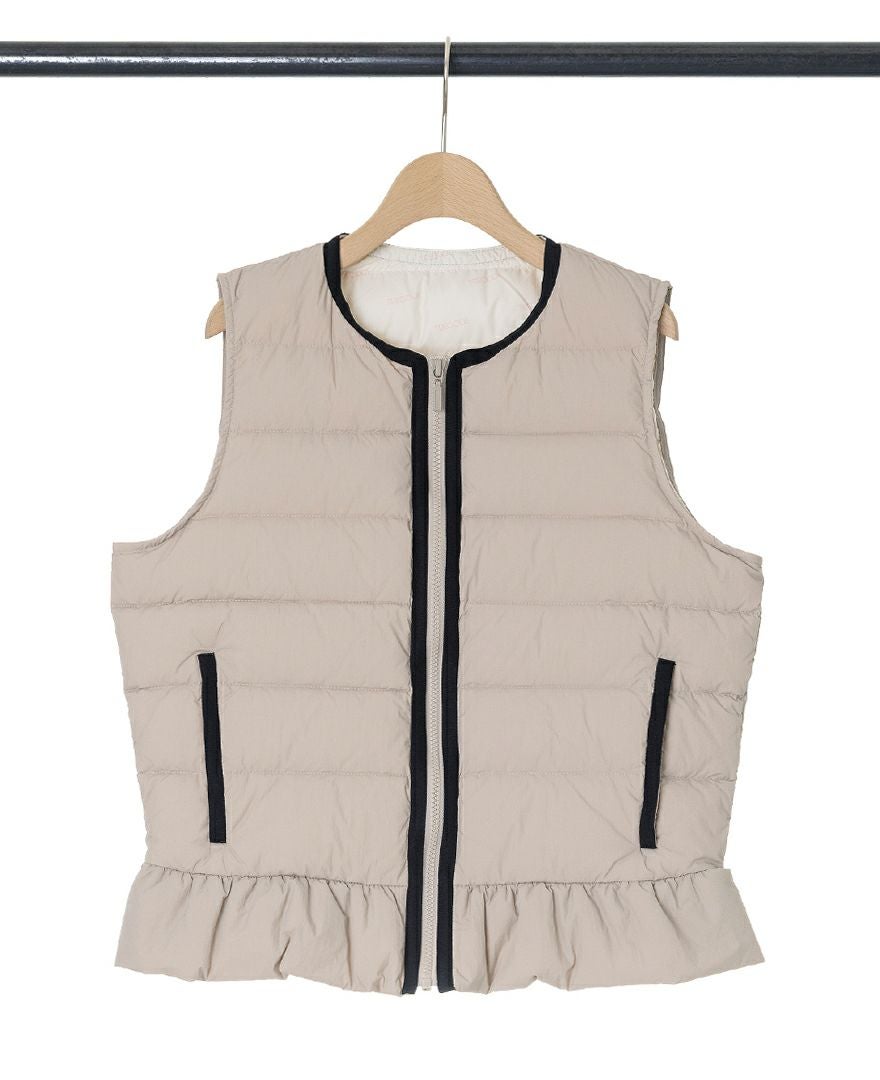 50％OFF】ペプラムライトダウンベスト / TRECODE公式通販 「大人可愛い