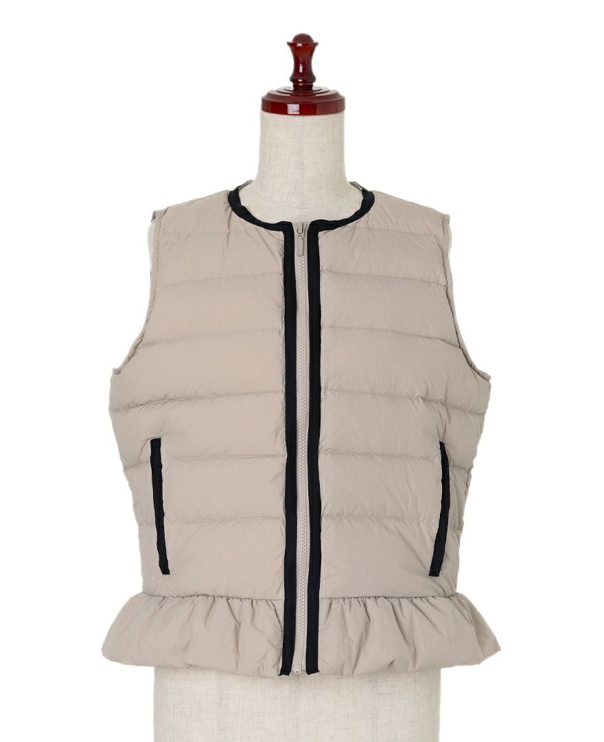 50％OFF】ペプラムライトダウンベスト / TRECODE公式通販 「大人可愛い