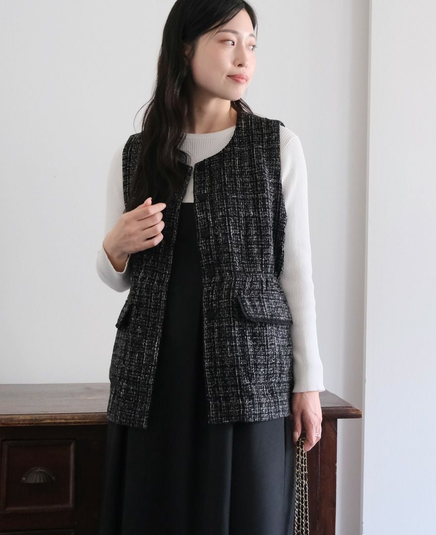 50%OFF】ツイードジレ / TRECODE公式通販 「大人可愛いラクちん着映え