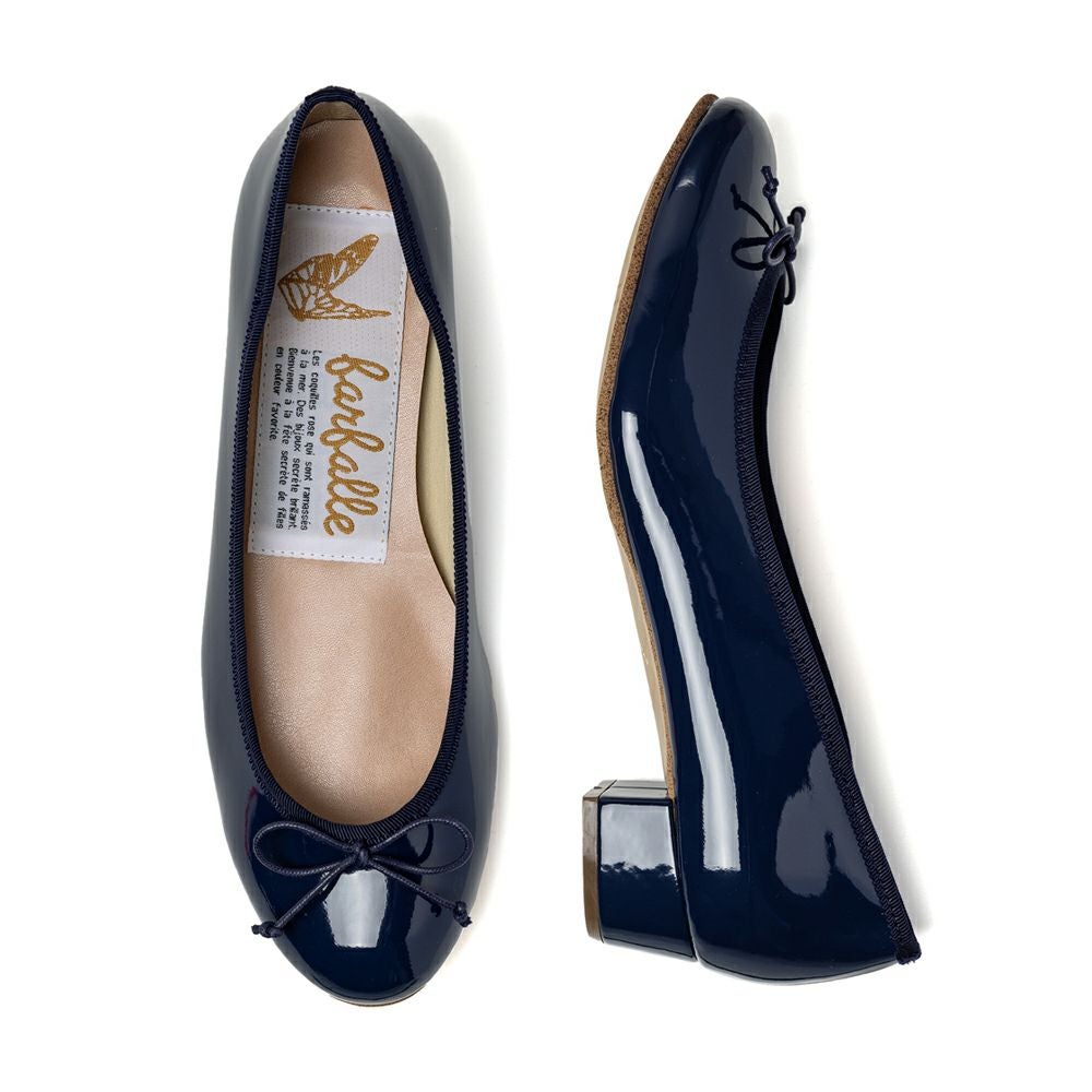 NEW】3cmヒールバレエ(エナメル) / バレエシューズブランドのファル