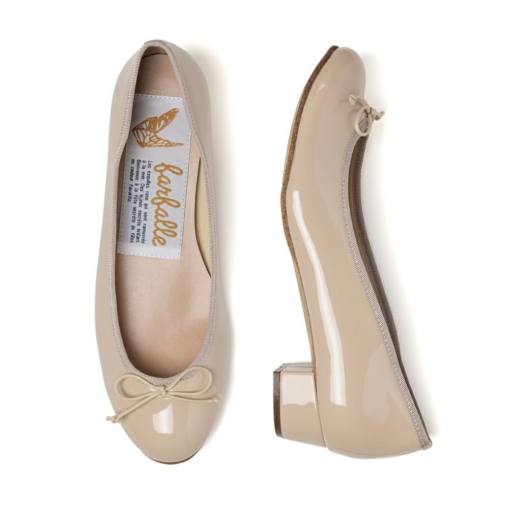 NEW】3cmヒールバレエ(メタル) / バレエシューズブランドのファル