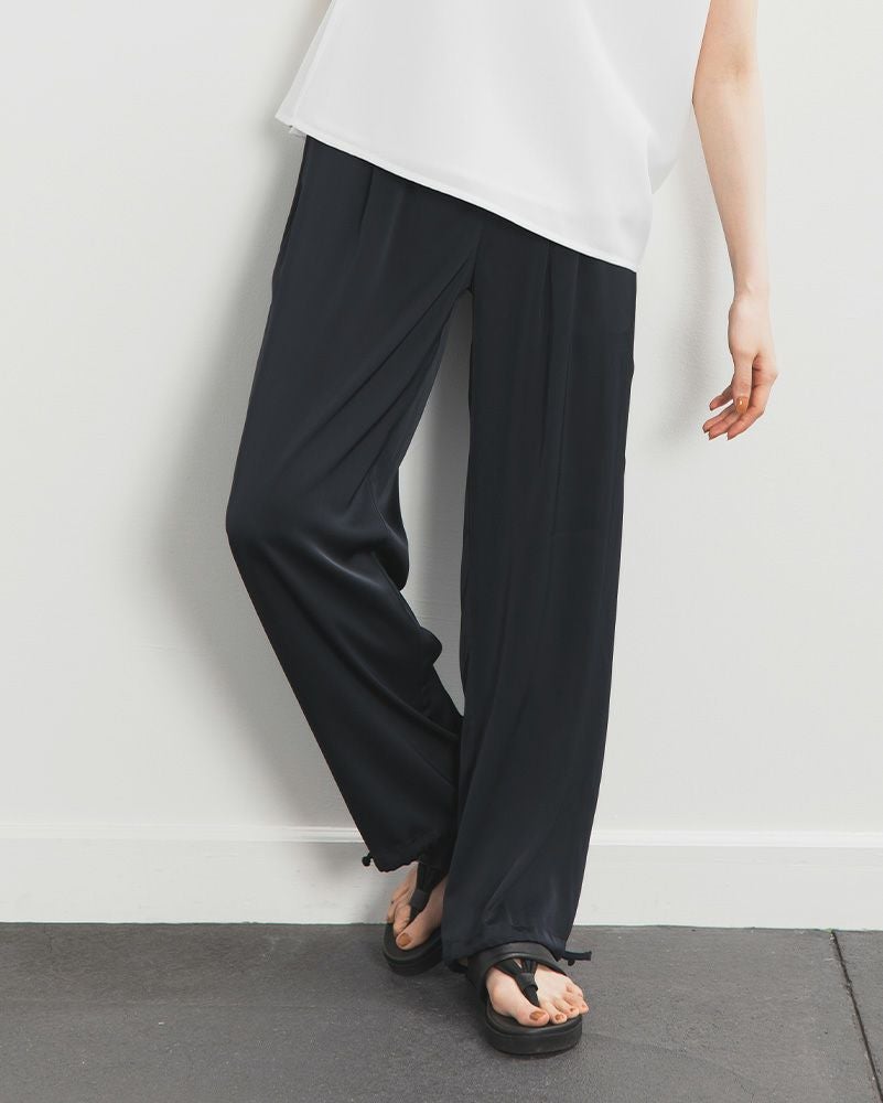 ペラクスパンツ 無地　夜更けの海