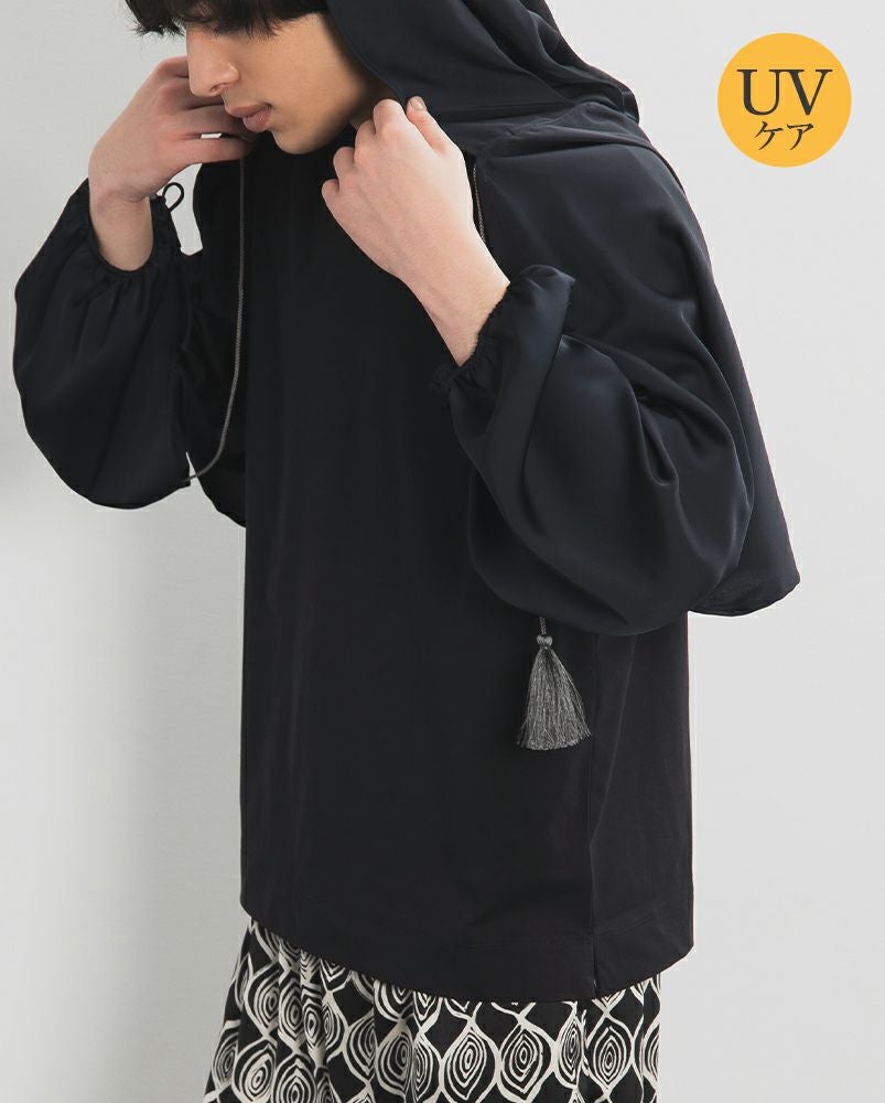 ボーホーストール 無地 夜更けの海