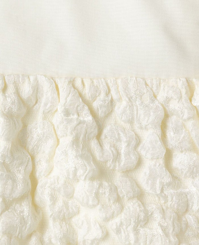 ティアードワンピース 'cotton clouds'の生地アップ画像