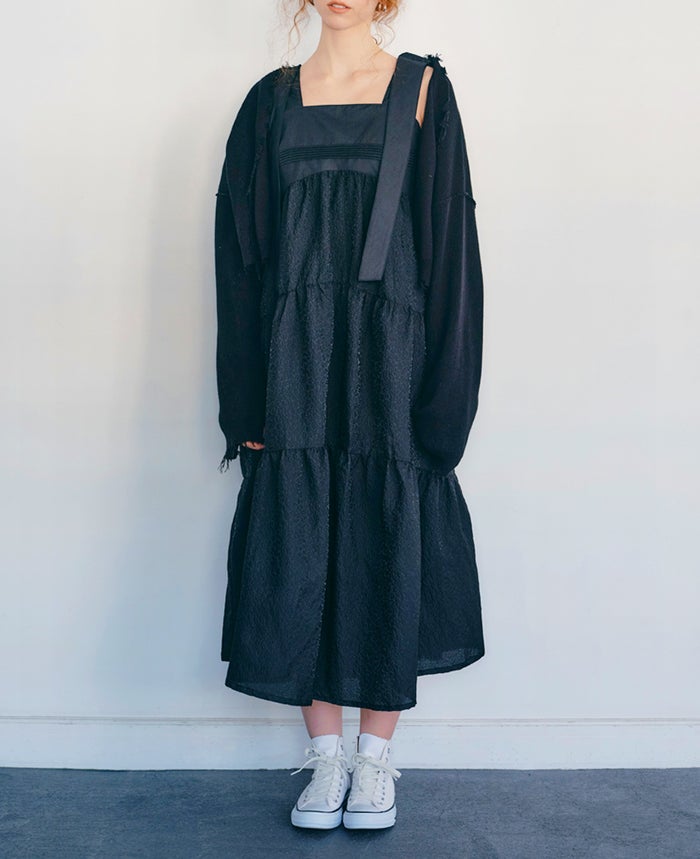 モデル着用：ティアードワンピース/ripples