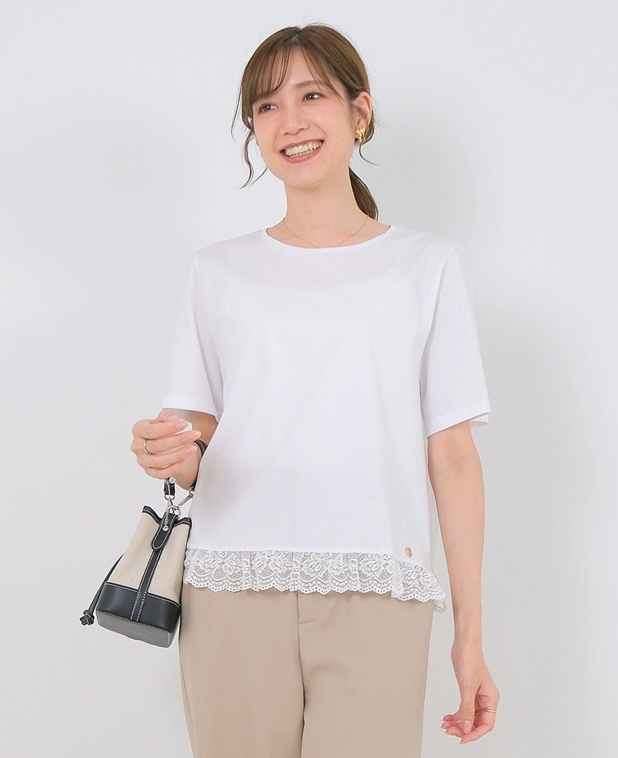 裾レースTシャツ / TRECODE公式通販 「大人可愛いラクちん着映え服」を