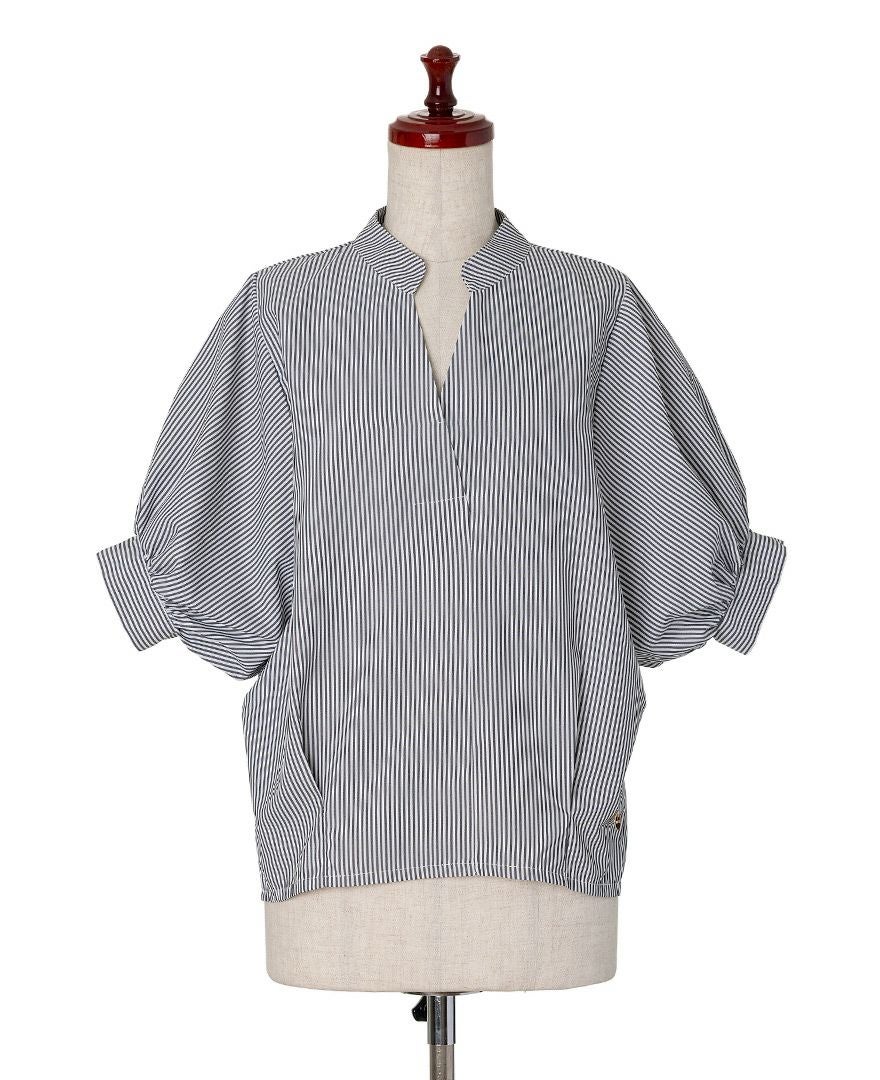 TRECODE（トレコード）のストライプ半袖シャツの詳細