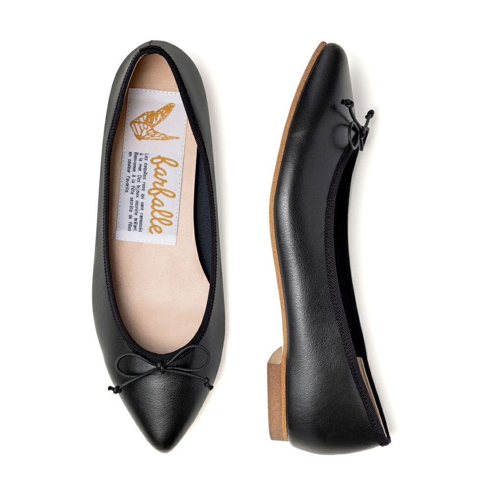 3cmヒールリボン付きバレエ（撥水） / バレエシューズブランドのファル