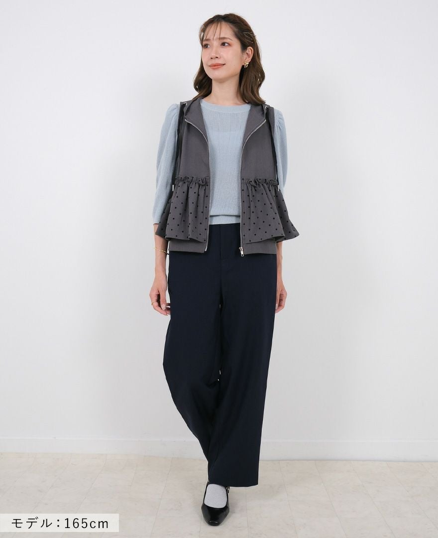 TRECODE（トレコード）のドットフリルパーカーベストの詳細