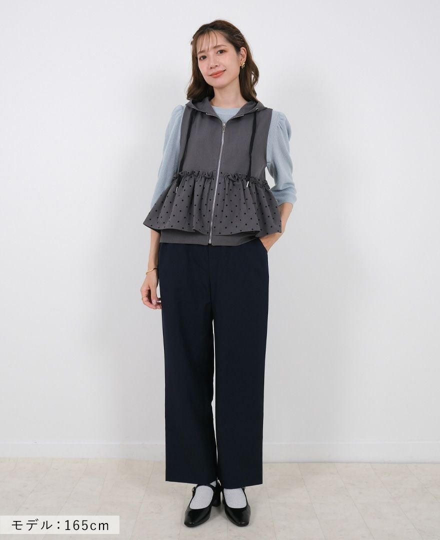 TRECODE（トレコード）のドットフリルパーカーベストの詳細