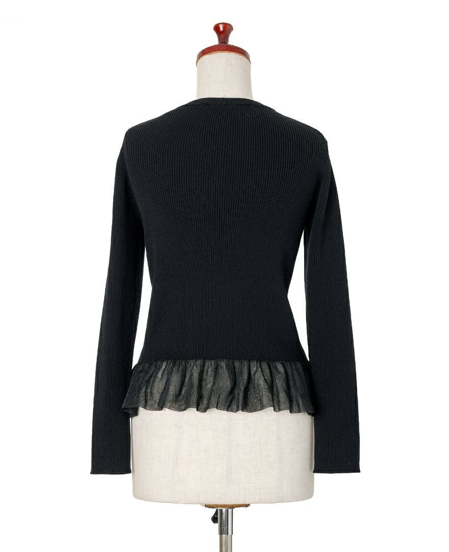 TRECODE（トレコード）の裾チュールリブニットの詳細