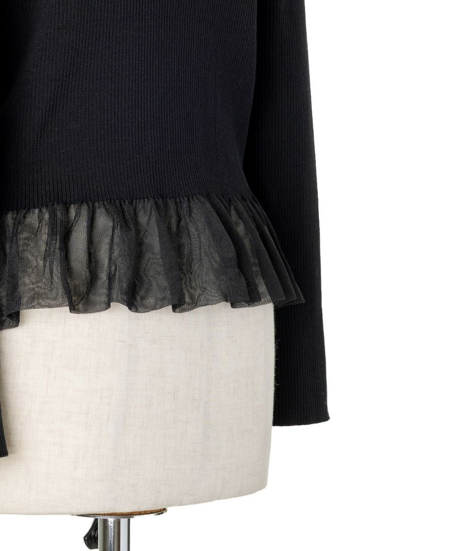 TRECODE（トレコード）の裾チュールリブニットの詳細