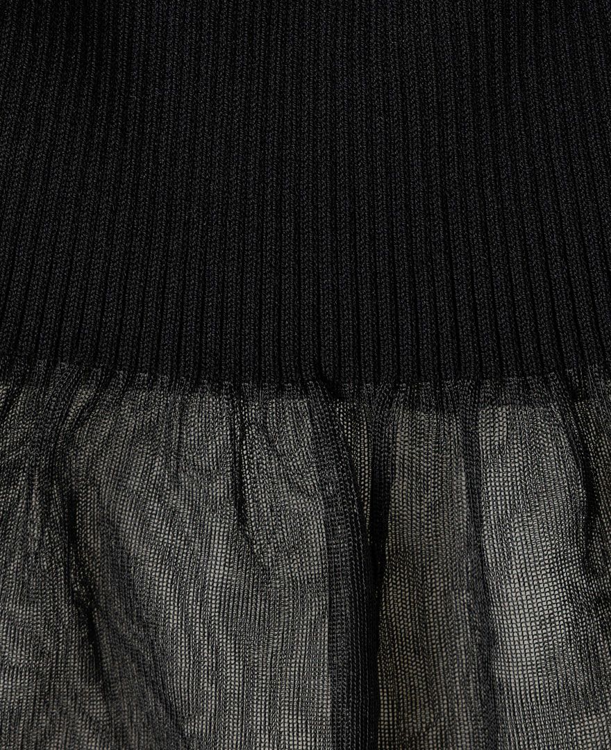 TRECODE（トレコード）の裾チュールリブニットの詳細