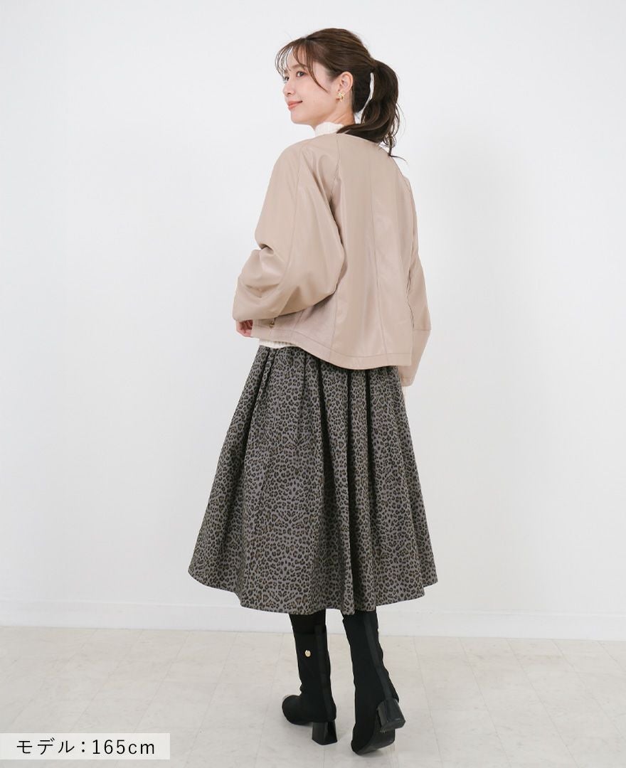 神戸・山の手レオパードスカート グレー / TRECODE公式通販 「大人