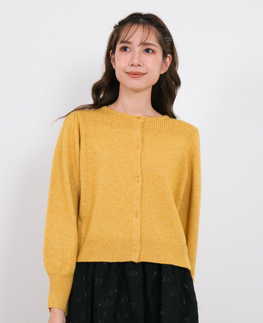 スパンコールカーディガン AZUL BY MOUSSY | スパンコールニットカーディガン (カーディガン