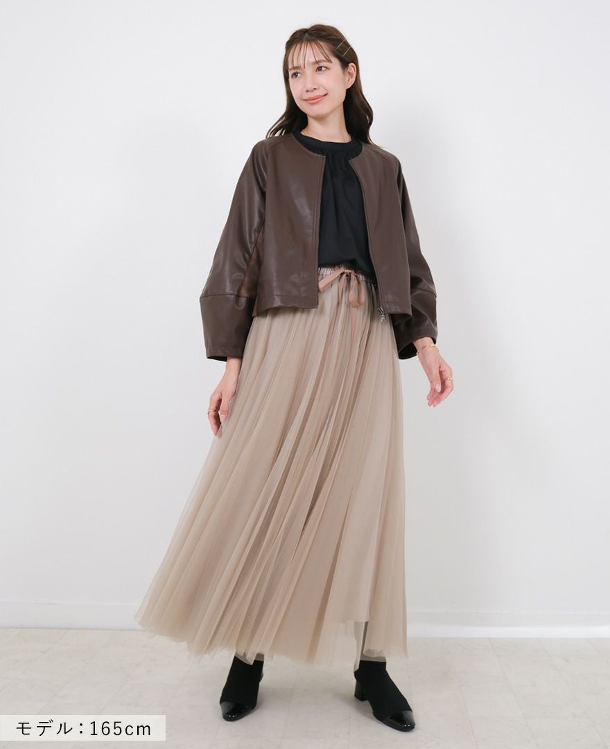 TRECODE（トレコード）のフェイクレザーブルゾンの詳細