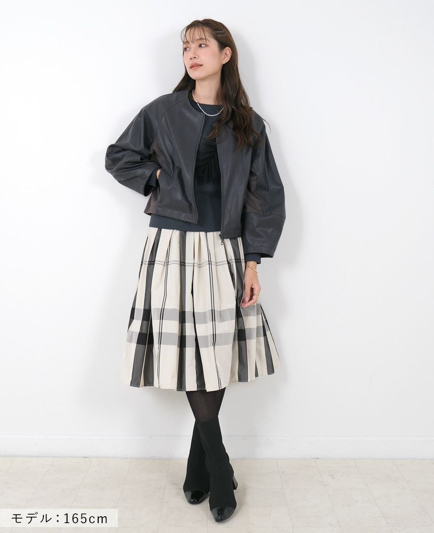 TRECODE（トレコード）のフェイクレザーブルゾンの詳細