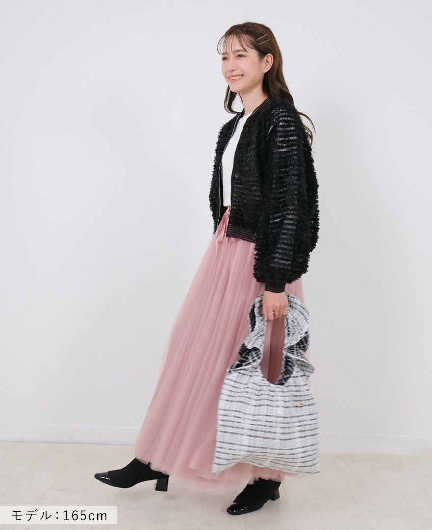 TRECODE（トレコード）のチュール袖ブルゾンの詳細