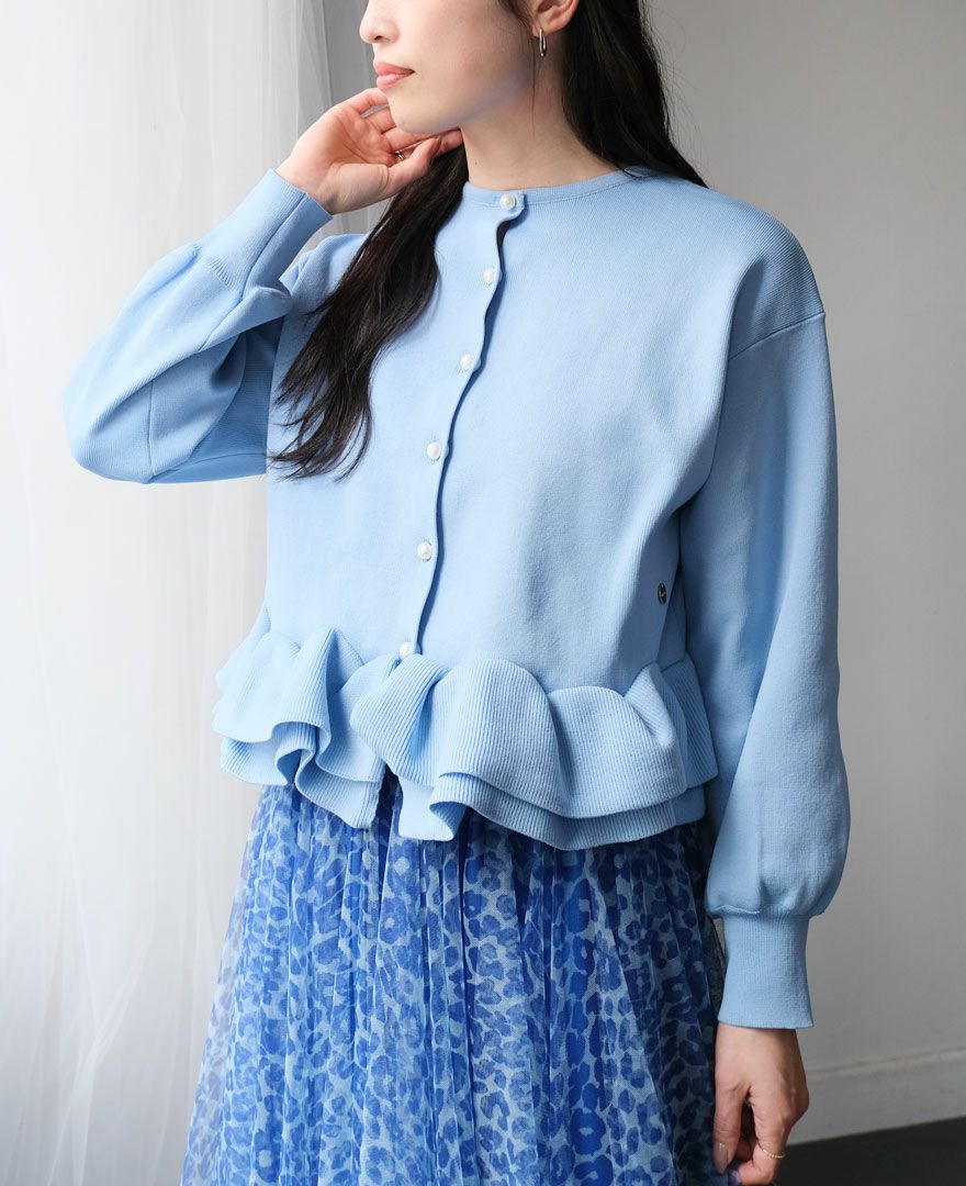 TO BE CHIC♡フリルカーディガン TO BE CHIC（トゥー ビー シック） フリルカーディガン 40 ブラック