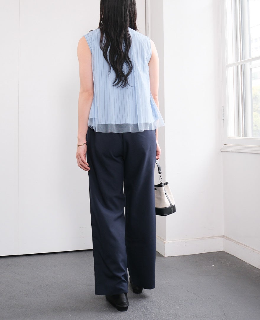 TRECODE（トレコード）のストライプノースリーブシャツの詳細