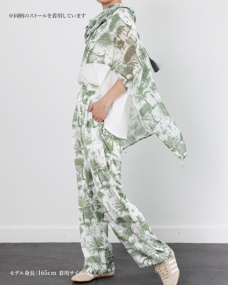 旅気分が高まるリゾート柄〉pelaxpants【green archive】 | CLOCHE