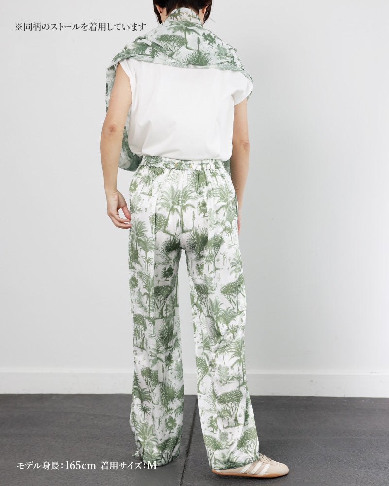 旅気分が高まるリゾート柄〉pelaxpants【green archive】 | CLOCHE
